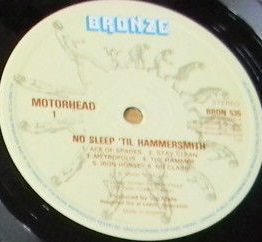 No Sleep til Hammersmith, Bronze label
