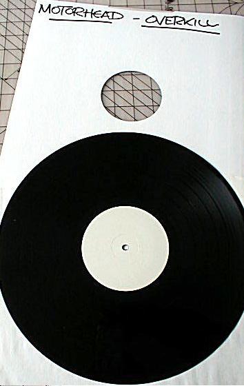 Vinyl and cover of ESM LP 310, test pressing 