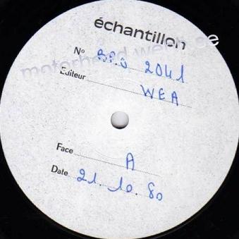 French test pressing